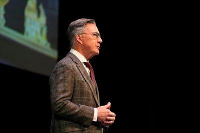 President Tim Sands delivers the 2024 State of the University Address